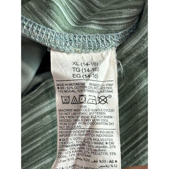 Old Navy Active Powerchill High-Rise Flare Go-Dry Pants XL 14-16 Green Striped - Picture 4 of 9